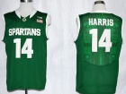 Michigan State Spartans #14 Gary Harris Green College Basketball Jerseys