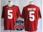 Nike Florida State Seminoles #5 Jameis Winston Red 2014 BCS Championship  Jerseys