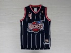 Houston Rockets #4 Charles Barkley Blue Hardwood Classic Champion Swingman Jerseys