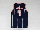 Houston Rockets #4 Charles Barkley Blue Hardwood Classic Champion Swingman Jerseys