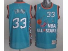 NBA 96 All Star #33 Ewing Green Hardwood Classic Swingman Jerseys