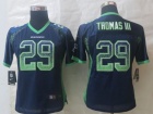 2013 Women Nike Seattle Seahawks #29 Thomas III Blue Drift Fashion Jerseys