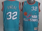 NBA 96 All Star #32 Shaquille O'Neal Green Hardwood Classic Swingman Jerseys