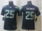 Seattle Seahawks #25 Richard Sherman Blue 2014 Nike Youth Limited Jerseys