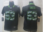 2014 Youth Seattle Seahawks #53 Malcolm Smith Black Lights Out Stitched Jerseys