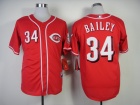 Cincinnati Reds #34 Homer Bailey Red Cool Base Jerseys