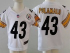 Pittsburgh Steelers #43 Polamalu White Nike Toddler Jerseys