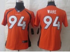 2014 Nike Women Denver Broncos #94 DeMarcus Ware Orange Limited NFL Jerseys