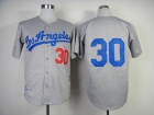 Los Angeles Dodgers #30 Maury Wills Grey M&N 1963 Jerseys