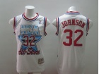 Los Angeles Lakers #32 Magic Johnson White  93 All Star Swingman Jerseys