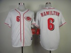 Cincinnati Reds #6 Billy Hamilton White Cool Base Jerseys