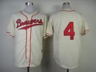 Milwaukee Brewers #4 Paul Molitor Cream 1948 Turn Back The Clock Jerseys