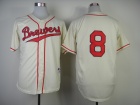 Milwaukee Brewers #8 Ryan Braun Cream 1948 Turn Back The Clock Jerseys