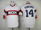 Chicago White Sox #14 Paul Konerko White Alternate Home Cool Base Jerseys