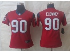 Nike Women Houston Texans #90 Jadeveon Clowney Red Limited Jerseys