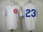 Chicago Cubs #23 Ryne Sandberg 1984 Throwback White Jerseys