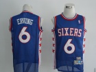 Philadelphia 76ers #6 Erving Blue Swingman Jersey