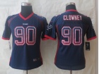 Houston Texans #90 Jadeveon Clowney Blue Nike Drift Fashion Women Jerseys