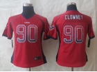 Houston Texans #90 Jadeveon Clowney Red Nike Drift Fashion Women Jerseys