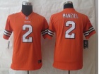 Cleveland Browns #2 Johnny Manziel Orange 2014 Youth Nike Limited Jerseys