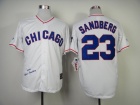 Chicago Cubs #23 Ryne Sandberg White 1988 Throwback Jerseys