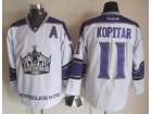 Los Angeles Kings #11 Anze Kopitar White NHL Jersey