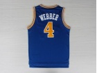 Golden State Warriors #4 Chris Webber Blue Swingman Jerseys