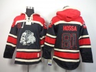 Chicago Blackhawks #81 Marian Hossa Black Deadhawks Skull NHL Sweaters