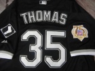 Chicago White Sox #35 Frank Thomas Black 2014 Hall Of Fame Inductee Home Jerseys