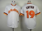 San Diego Padres #19 Tony Gwynn White 1984 Turn Back The Clock Jerseys