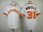 San Diego Padres #31 Dave Winfield White 1984 Turn Back The Clock Jerseys