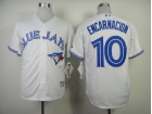 Toronto Blue Jays #10 Edwin Encarnacion White Jerseys