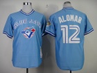 Toronto Blue Jays #12 Roberto Alomar Blue 1993 Throwback Jerseys