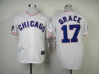 Chicago Cubs #17 Mark Grace White 1968 Mitchell&Ness Majestic Jerseys