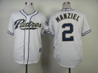 San Diego Padres #2 Johnny Manziel White Cool Base Jerseys