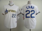 Seattle Mariners #22 Robinson Cano White Turn Back The Clock Jerseys