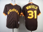 San Diego Padres #31 Dave Winfield Brown 1984 Turn Back The Clock Jerseys