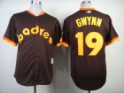 San Diego Padres #19 Tony Gwynn Brown 1984 Turn Back The Clock Jerseys