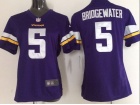 Minnesota Vikings #5 Teddy Bridgewater Purple Women Nike Jerseys