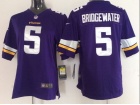 Minnesota Vikings #5 Teddy Bridgewater Purple Nike Kids Jerseys