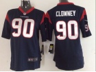 Houston Texans #90 Jadeveon Clowney Blue Nike Kids Jerseys