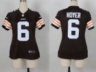 Nike Cleveland Browns #6 Brian Hoyer Brown Women Jerseys