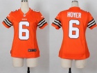 Nike Cleveland Browns #6 Brian Hoyer Orange Women Jerseys