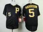 Pittsburgh Pirates #5 Josh Harrison Black Cool Base Jerseys