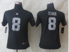 Oakland Raiders #8 Matt Schaub Black Women Nike Limited Jerseys