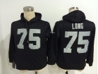 Oakland Raiders #75 Howie Long Black Nike NFL Hoodies