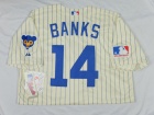 Chicago Cubs #14 Ernie Banks Cream 1969 Turn The Clock Jerseys