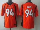 Nike Denver Broncos #94 DeMarcus Ware Orange Kids Jerseys