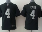 Nike Oakland Raiders #4 Derek Carr Black Kids Jerseys