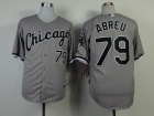 Chicago White Sox Jose Abreu #79 Grey Cool Base MLB Jerseys